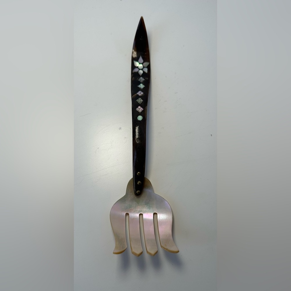 Decorative Black and‎ Silver Fork